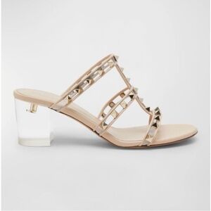 Valentino Garavani Rockstud Clear-heel slide